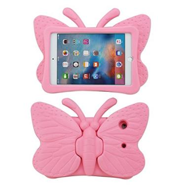 Imagem de Tading Capa infantil para tablet Samsung Galaxy Tab 4/3/3 Lite de 7 polegadas, leve, à prova de choque, espuma de EVA, superproteção para SM T230 P3200 T110 (não serve para Samsung Galaxy Tab 3/4 10,1") – Rosa