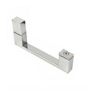 Imagem de Puxador de porta de vidro de empurrar e puxar, puxadores de porta de vidro de chuveiro, puxador de porta de chuveiro de casa de banho de aço inoxidável resistente, 145 mm (145 mm)