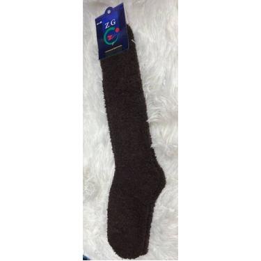 Imagem de Meia Felpuda Longa Cano Alto Inverno Frio extremo Neve tamanho único u