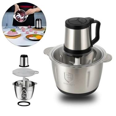 Imagem de Processador de Alimentos Multiprocessador 5 em 1 Turbo 3 Velocidades T