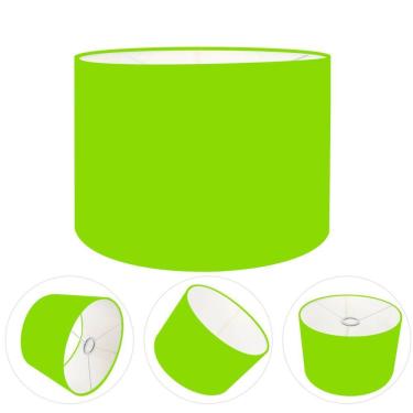 Imagem de Cúpula Abajur Cilíndrica Cp-8022 Ø45x30cm Verde Limão