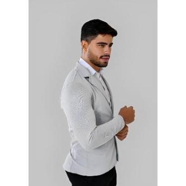 Imagem de Blazer Masculino Esporte Fino Casual Elastano Premium Slim-Masculino