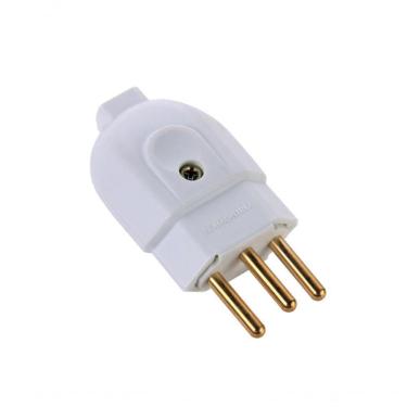 Imagem de Kit 9 Plugue Macho 2p+t 20 A 250 V Tramontina Branco