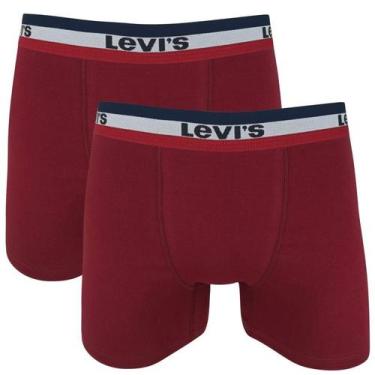 Imagem de Cueca boxer cotton bordô pack 2un - ZOMBRE, Kit 2, Tawny red, Tawny re