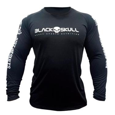 Imagem de CAMISETA BLACK SKULL MANGA LONGA-Unissex
