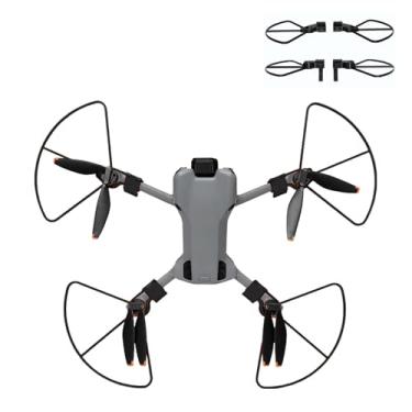Imagem de Protetor de lâmina de hélice para DJI Mini 5 Pro, para-choques de plástico durável com trem de pouso elevado, protetor de hélice, resistente a choques, acessório para drone, preto