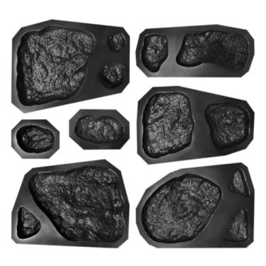 Imagem de Materiais de Construção, Kit de Molde Pedra Moledo Formas 3d Pedra Moledo Gesso e Cimento Abs 1 Mm