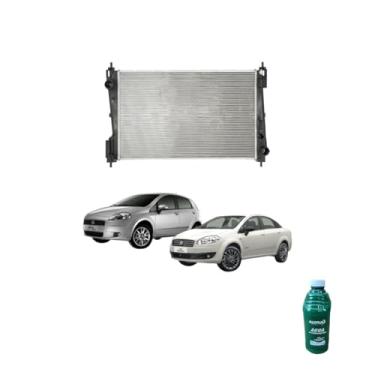 Imagem de Kit Radiador Punto 1.6/1.8 + Água Desmineralizada Radiadornaq 1L