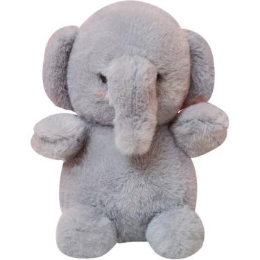Imagem de Boneca de brinquedo de pelúcia, elefante cinza, 23 cm para crianças