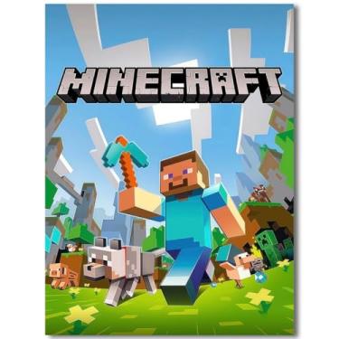Imagem de Hilycen Pôster Minecraft para fãs crianças presentes - Game Minecraft Posters impressão em tela imagem para quarto de meninos adolescentes meninas quarto decoração de parede