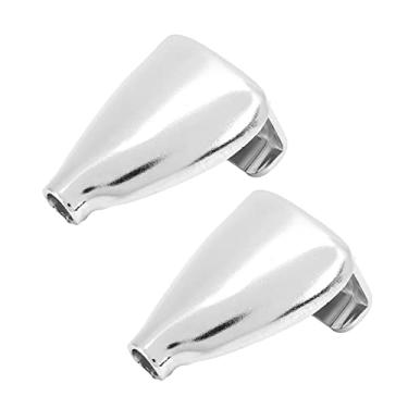 Imagem de 2 peças de acessórios de manutenção de instrumentos musicais de cor cromada de ferro de tambor, incluindo orelha de tarola, garra, gancho e conjunto de terminais de bateria para bombo. Aprimorado com