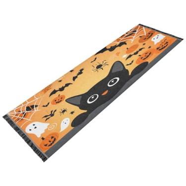 Imagem de JUZIHAI Tapete de corredor de 6 x 1,8 m, tapete antiderrapante lavável tipo linho, tapete macio para corredor longo para quarto, cozinha, entrada, lavanderia, decoração de lavanderia