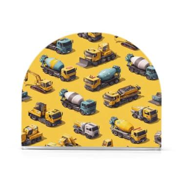 Imagem de Qilmy Porta-guardanapos acrílico para veículos de construção, suporte de lenços de mesa independente transparente, dispensador de papel de coquetel para cozinha, jantar, restaurante, bar, decoração, 1