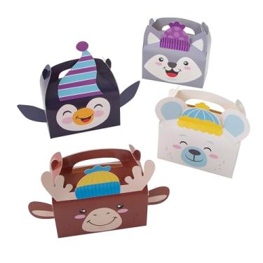 Imagem de Fun Expess 16 1/10.2 cm x 5 1/10.2 cm Caixas de lembrancinhas de personagens de inverno - 12 peças