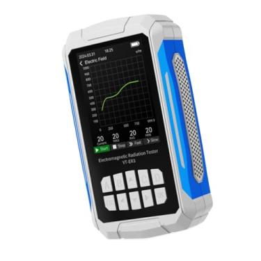 Imagem de FTVOGUE Detector de Radiação de Campo Eletromagnético, Dosímetro Recarregável de Material ABS para Uso Industrial Em Escritórios Domésticos, Mede Umidade de Temperatura de Campos Elétricos (#12)