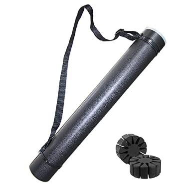 Imagem de Tubo de Transporte Estojo Arco Telescópico com 2 Suportes Espuma para Armazenamento e Fácil Flechas