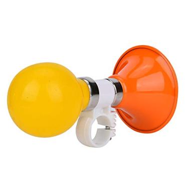 Imagem de Buzina de bicicleta, acessórios buzina de bicicleta com suporte ajustável de metal e plástico para bicicleta infantil (laranja)