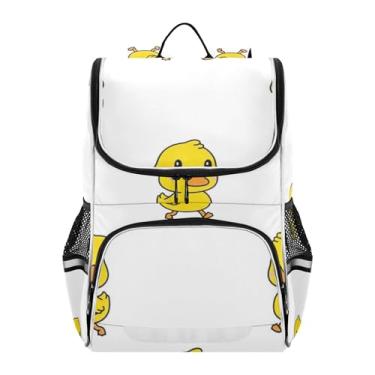Imagem de Kids Girls' Backpack Daypack Back to School Bags Kawaii Cute Yellow Ducks Bookbags for Elementary School Boys Backpacks Animal Capacity 18L