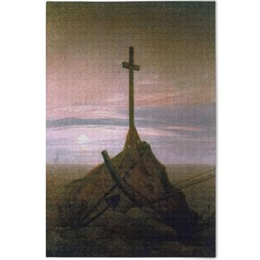 Imagem de Pintura de gato branco personalizada para adultos 1000 peças quebra-cabeça com estampa animal arte natureza divertido quebra-cabeça presentes para amantes de quebra-cabeça, 75 x 50 cm