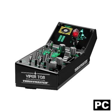 Imagem de Thrustmaster Viper para PC Painel, painel de controle com iluminação de fundo, para uso com Viper TQS ou autônomo, 43 botões de ação de metal, descarte, compensação, trem de pouso, licenciado pela Força Aérea dos EUA