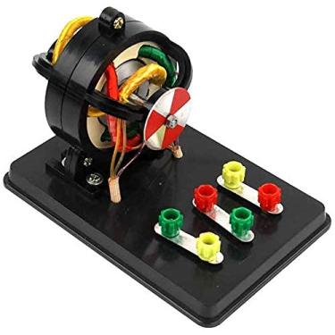 Imagem de AEWFRRV Modelo de motor de indução trifásico instrumento de ensino de física eletromagnetismo Materiais de ensino Modelo de experimento de física, equipamento de experiência para física
