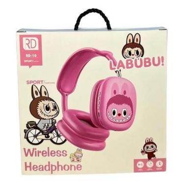 Imagem de Fone Bluetooth Labubu RD10 Sport Infantil  Leve, Confortável e Cheio d