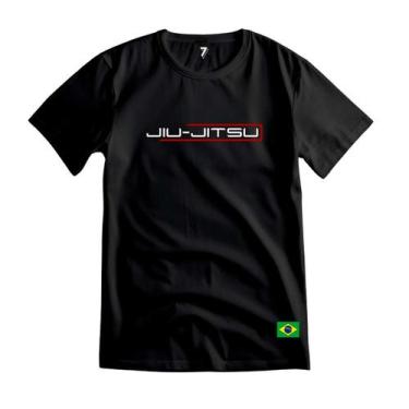 Imagem de Camiseta Jiu Jitsu Adulto 100% Algodão Várias Cores - Sete Sete Esport