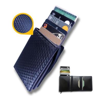 Imagem de Carteira Masculina Anti Furto Minimalista Automática Proteção Rfid Atn