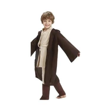 Imagem de Fantasia De Cosplay De Cavaleiro Jedi Para Crianças, Robe Com Capuz De