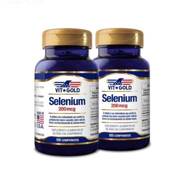 Imagem de Selênio 200mcg Vitgold KIT2x 100 comprimidos-Unissex