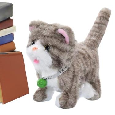 Imagem de Gato de Peluche Elétrico | 17.8 Centímetros Realista Com - Gatinho Eletrônico Musical Falante Animal De Estimação - Para Meninos Meninas Crianças Amantes De Animais Natal Aniversário Ano