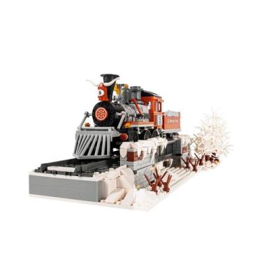 Imagem de Kit de construção DovoB Christmas Steam Train com 853 peças