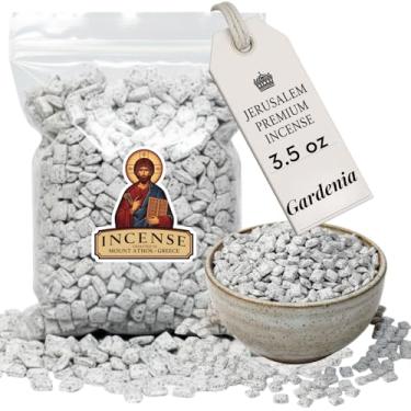 Imagem de Holy Land Market Incenso Jerusalém - para uso pessoal ou igreja, qualidade premium do Monte Athos (Gardênia, 100 ml)