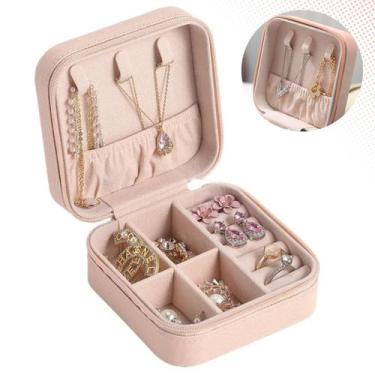 Imagem de Porta Joias Feminina Viagem Pequena Compacta Case Charmosa - Oásis