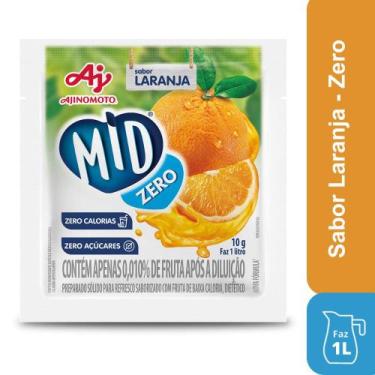 Imagem de Refresco em pó MID ZERO Sabor Laranja 10G
