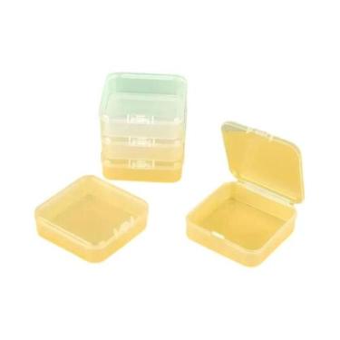 Imagem de Caixa De Armazenamento De Joias De Plástico Translúcido, 10 Peças, Ret