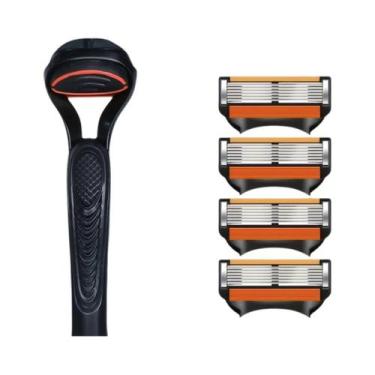 Imagem de Aparelho De Barbear Manual Clássico 6 Lâminas Para Homens E Mulheres C