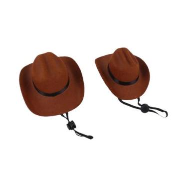 Imagem de Chapéus Ajustáveis Para Animais De Estimação, Boné De Cowboy Ocidental