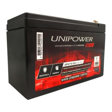 Imagem de Bateria Selada Unipower Estacionária VRLA UP1270SEG 12V 7Ah F187
