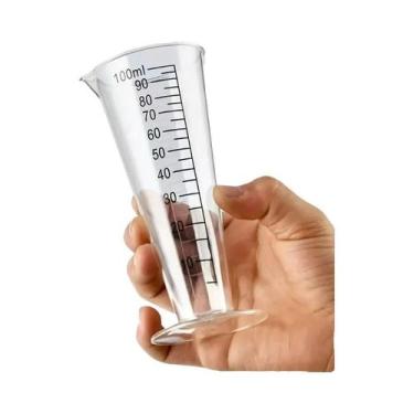 Imagem de Copo Medidor De Plástico De Grau Alimentício Sem BPA De 100ml Com Esca