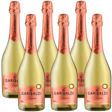 Imagem de Kit 6 Espumante Garibaldi Prosecco Sem Álcool 750ml