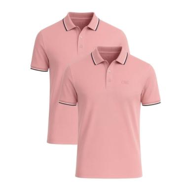 Imagem de Kit 2 Camisas Polo Masculina Básica Crocker-Masculino