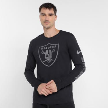 Imagem de Camiseta Nike NFL Las Vegas Raiders Reflective Essential Manga Longa Masculina-Masculino