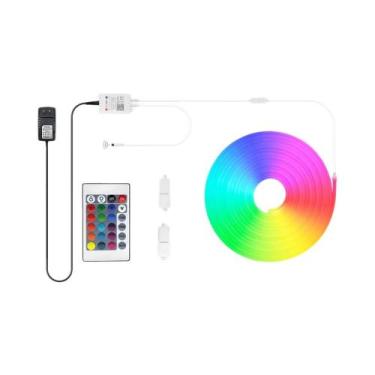 Imagem de Fita De Luz Neon LED WiFi 30M 24V RGB Tuya Smart Life Alexa Para Decor