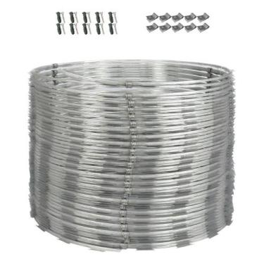 Imagem de Cerca Concertina Dupla 45 Cm 12 Metros + Kit - Cod 18 - Congratulation