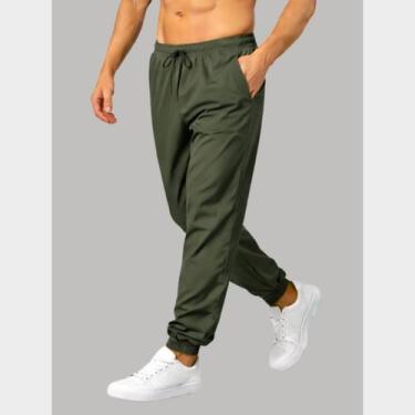Imagem de Calça Masculina Tactel Esportiva com Bolsos  Leve, Confortável - PACO 