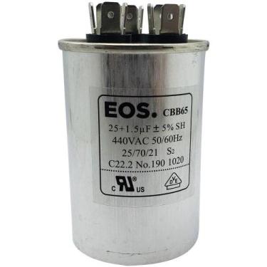 Imagem de Capacitor 25+1,5 Mfd 440v - EOS