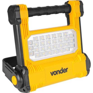 Imagem de Refletor Recarregável LED SMD Carregador Bivolt RRV010 Vonder