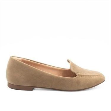 Imagem de Mocassim Zatta Liso Bico Quadrado Silvana Camurça-Feminino
