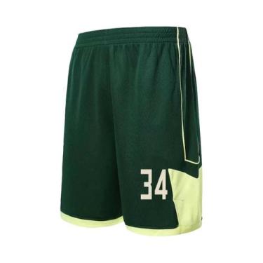 Imagem de Shorts De Basquete Esportivos Multicoloridos E Respiráveis Para Menino